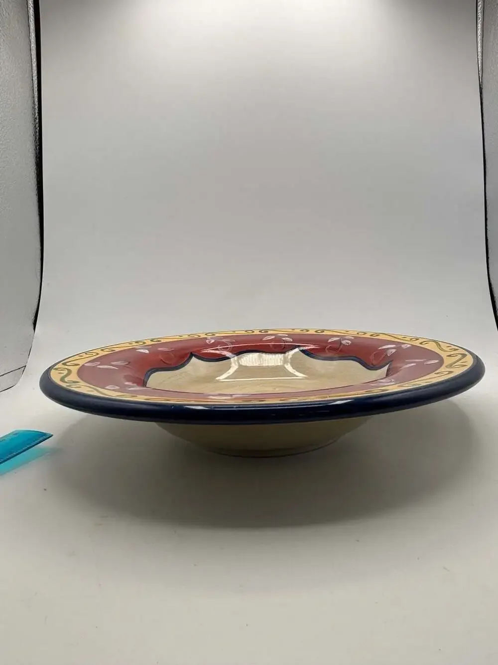 Pier 1 Vallarta Handpainted Earthenware Salad Plates Set Of 7